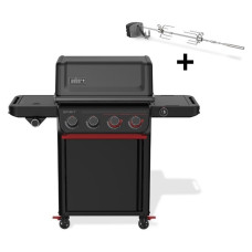 Weber SPIRIT EPX-435R Stealth + ROTISSERIE | Plynový gril